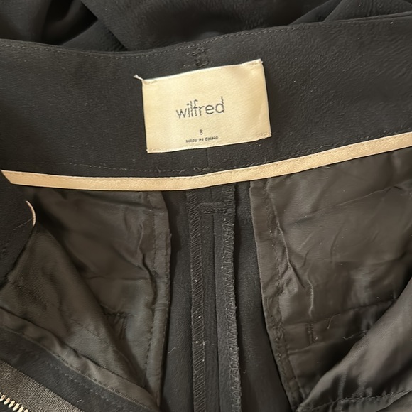 🔥🔥🔥Aritzia Wilfred Tie Waist Black Trousers Pants - Picture 6 of 8